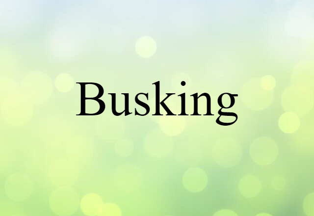 busking