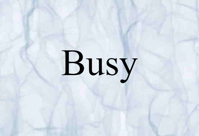 busy