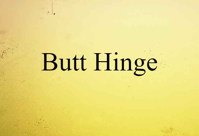 butt hinge