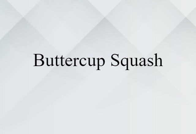 buttercup squash