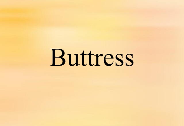 Buttress (noun) Definition, Meaning & Examples