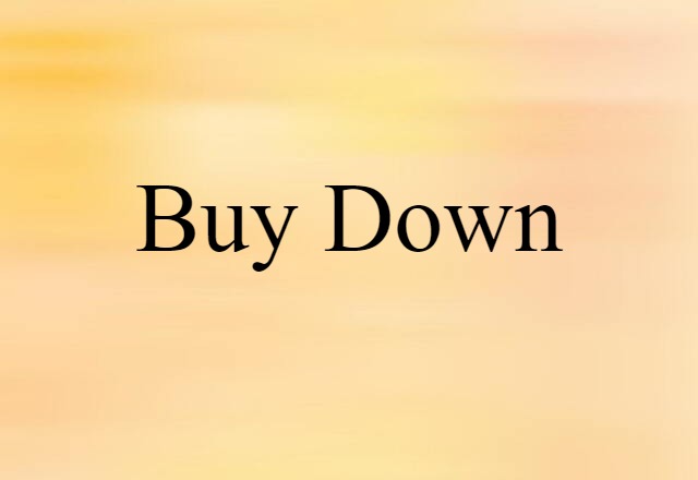 buy-down