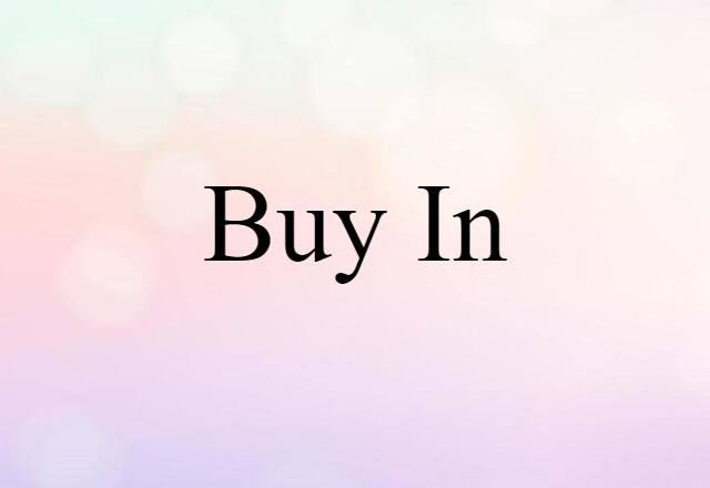 buy in