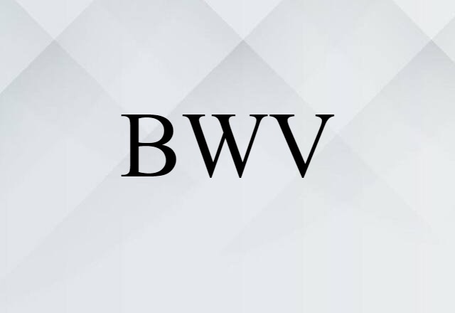 BWV