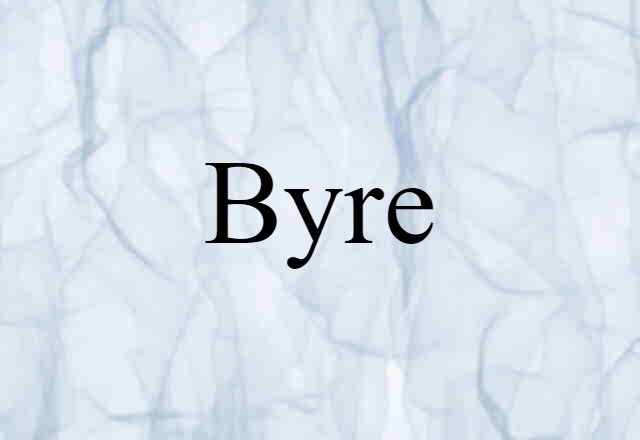 Byre (noun) Definition, Meaning & Examples