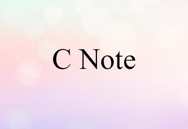 C note