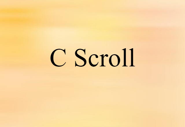 C-scroll