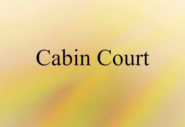 cabin court