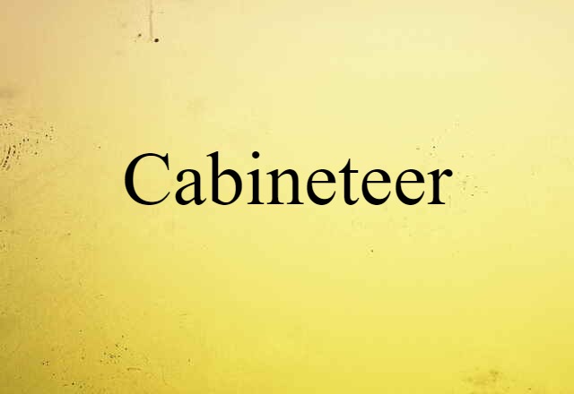 Cabineteer (noun) Definition, Meaning & Examples