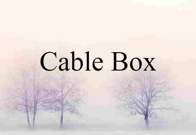 cable box