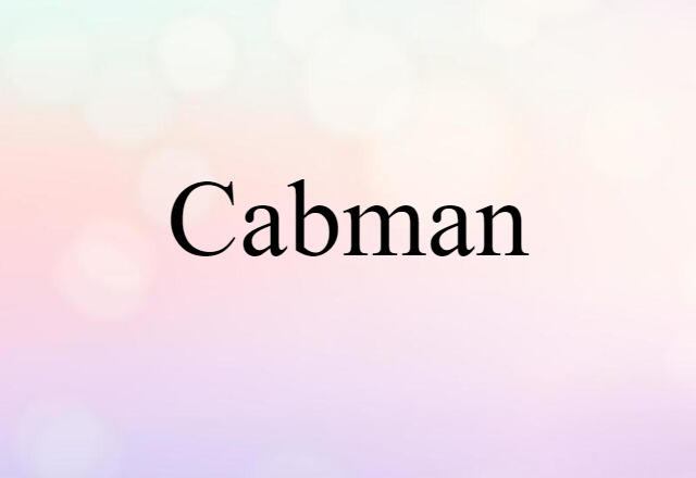 cabman