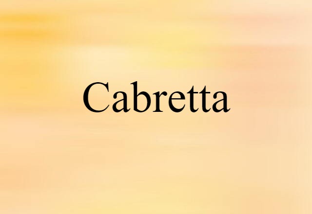 cabretta