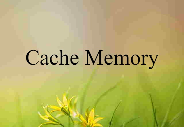 cache memory