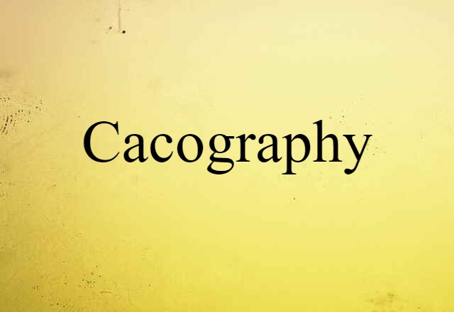 cacography