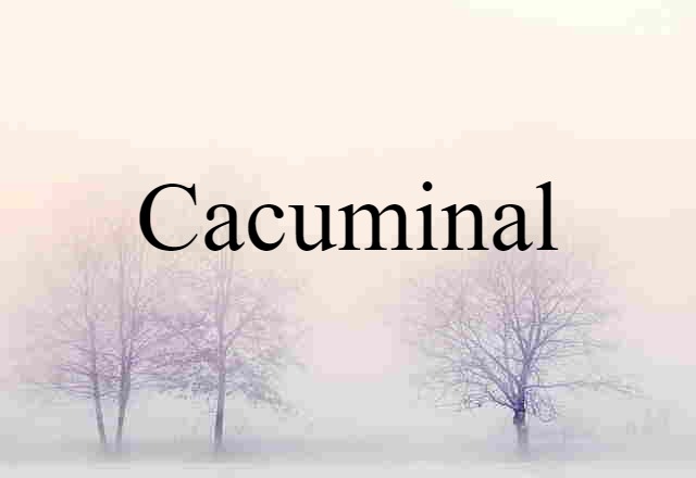 cacuminal