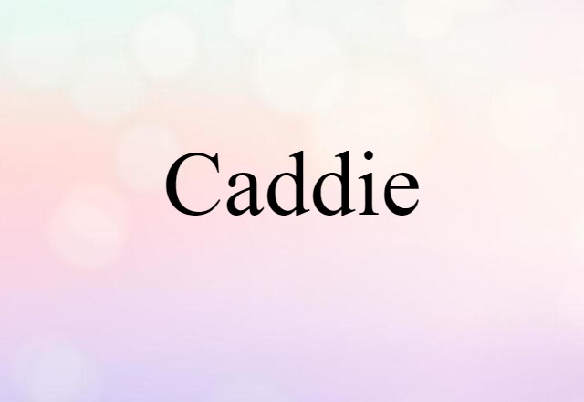 Caddie (noun) Definition, Meaning & Examples