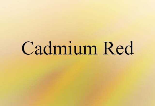 cadmium red