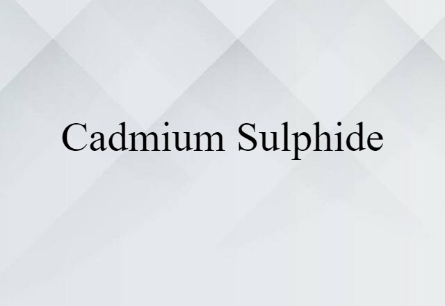 cadmium sulphide