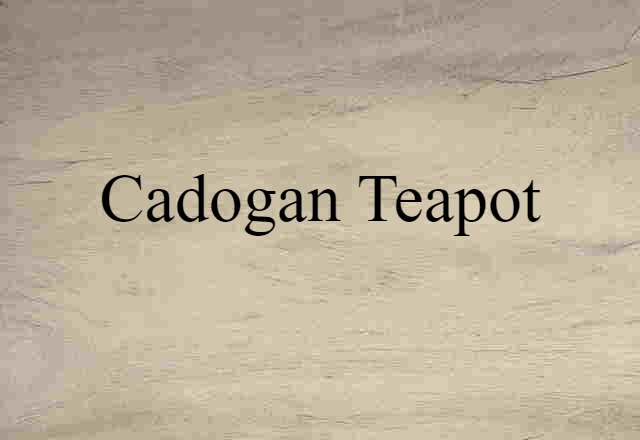 Cadogan teapot