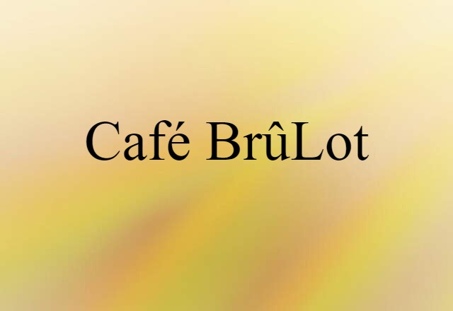 café brûlot