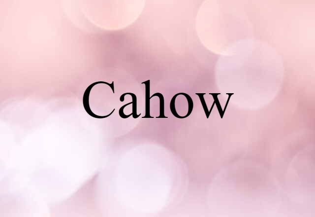 cahow