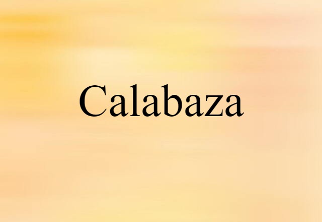 calabaza