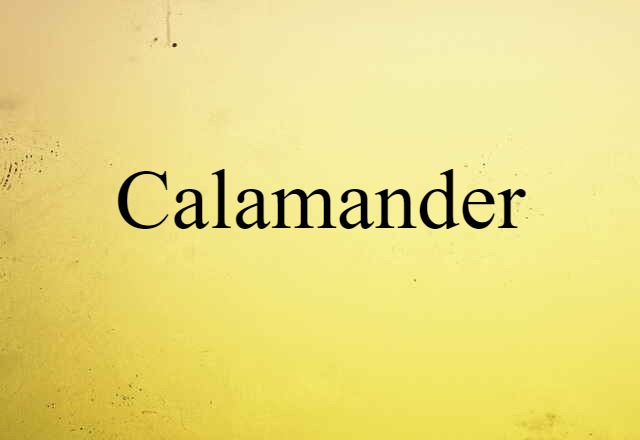 calamander