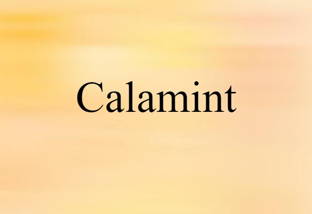 calamint