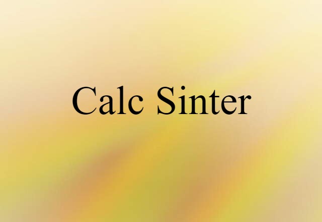 calc-sinter