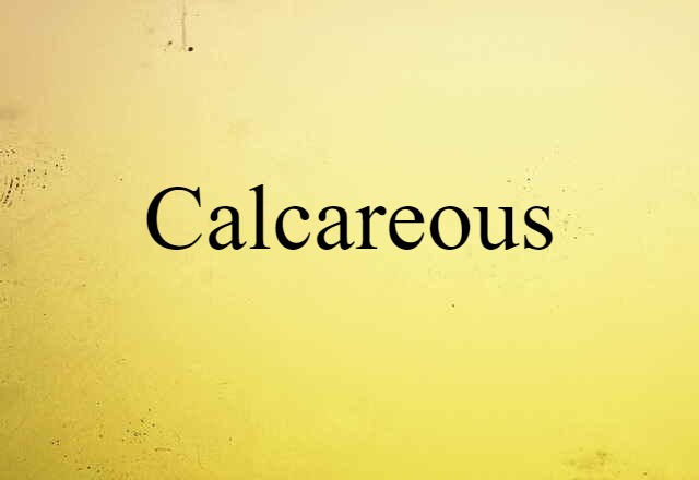 calcareous