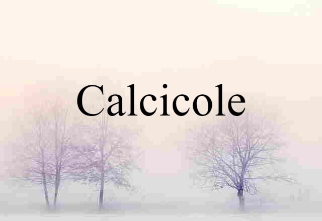 calcicole