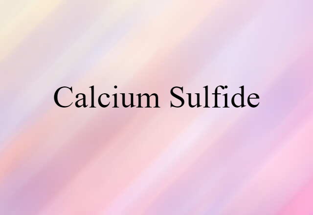 calcium sulfide