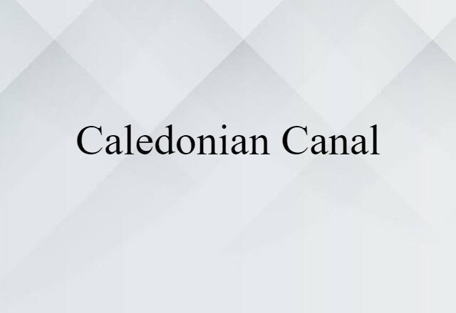 Caledonian Canal