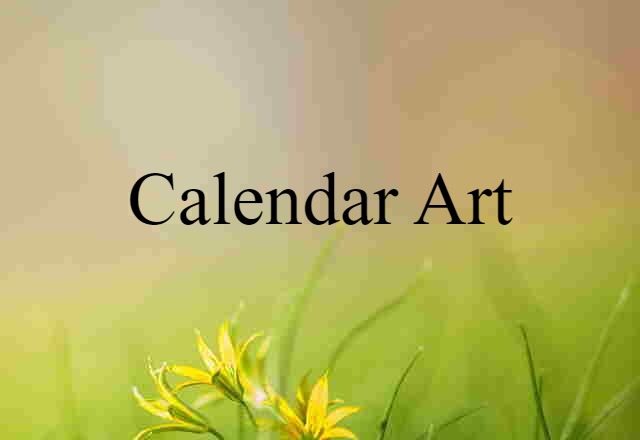 Calendar Art (noun) Definition, Meaning & Examples