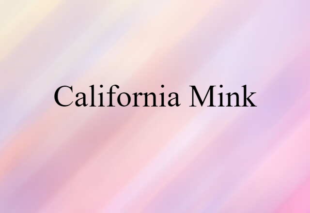 California mink