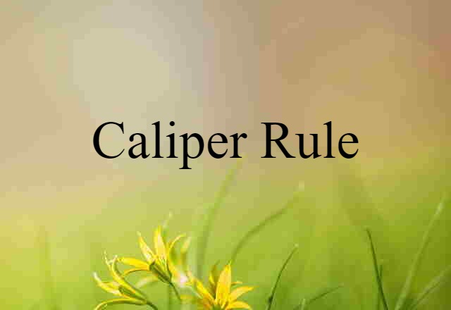 caliper rule