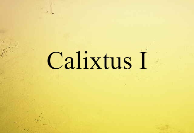 Calixtus I