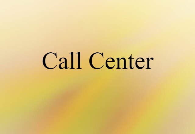 call center