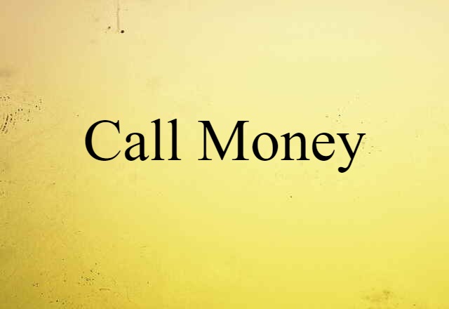 call money