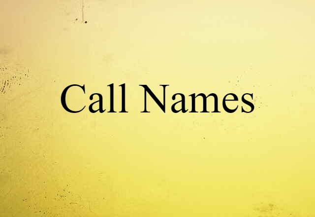 call names