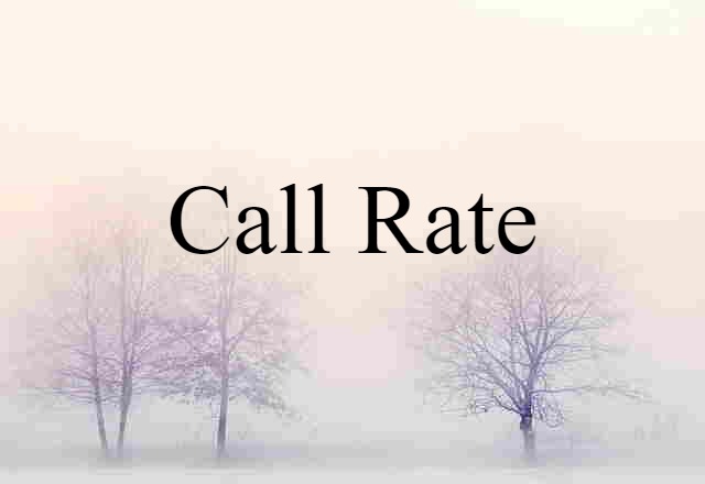 call rate