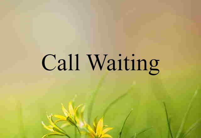 call waiting