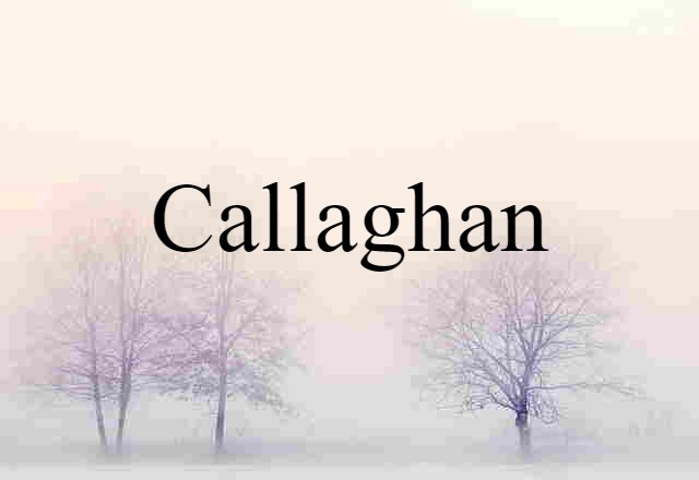 Callaghan (noun) Definition, Meaning & Examples