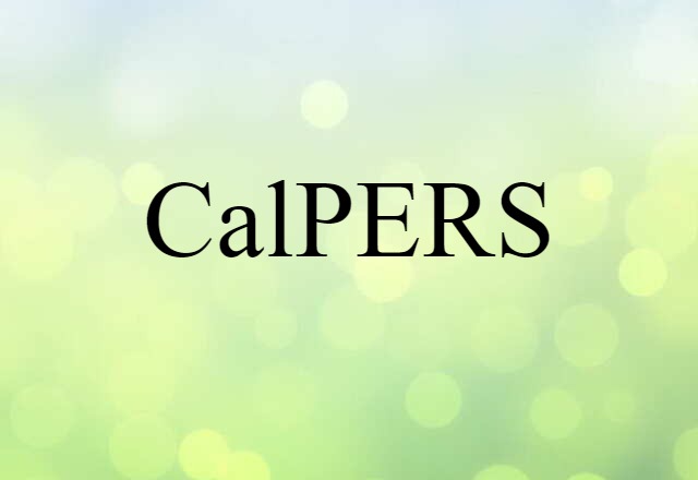 calPERS