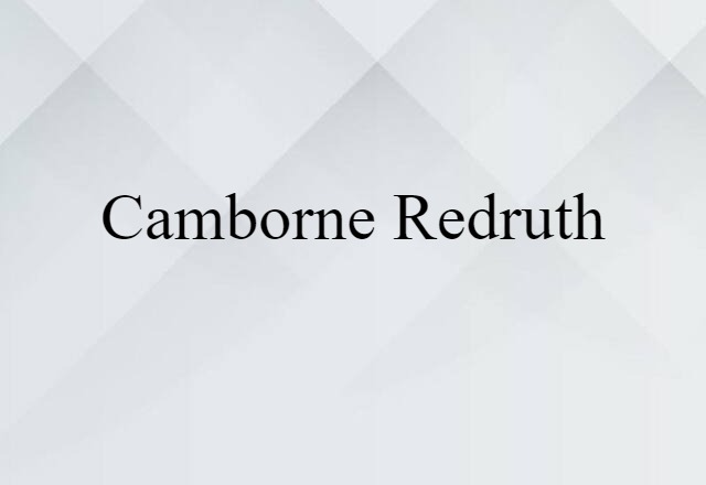 Camborne-Redruth (noun) Definition, Meaning & Examples