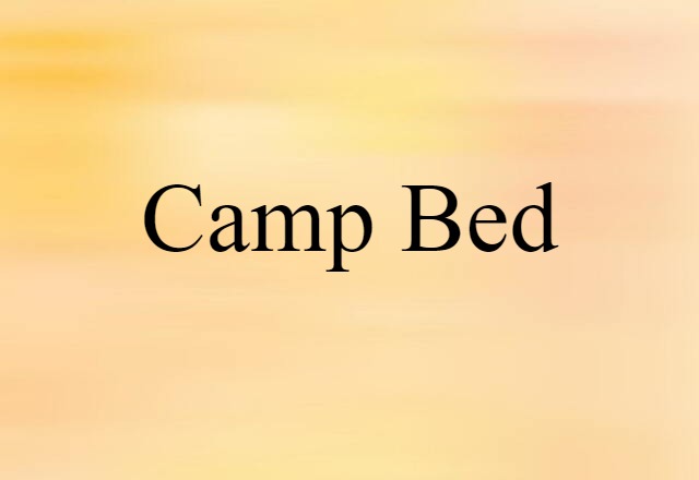 camp bed