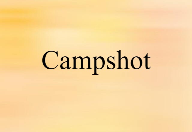 Campshot (noun) Definition, Meaning & Examples