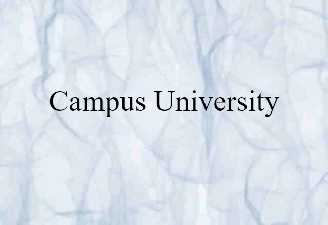 campus university