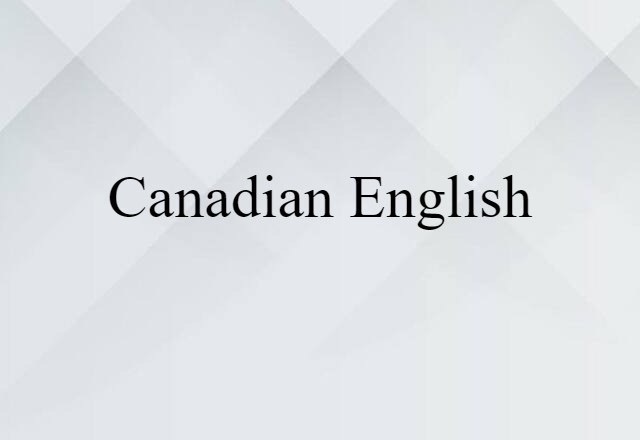 Canadian English