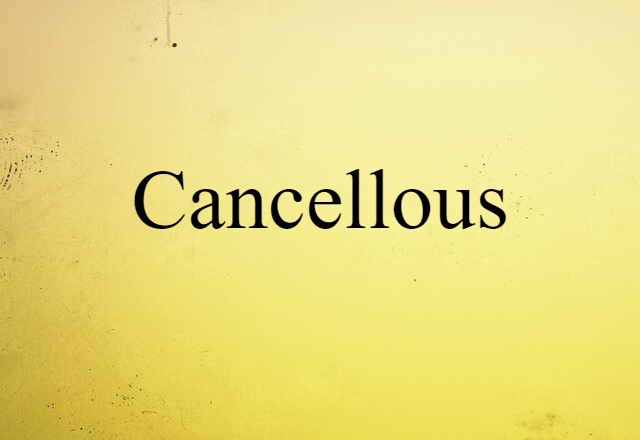 cancellous